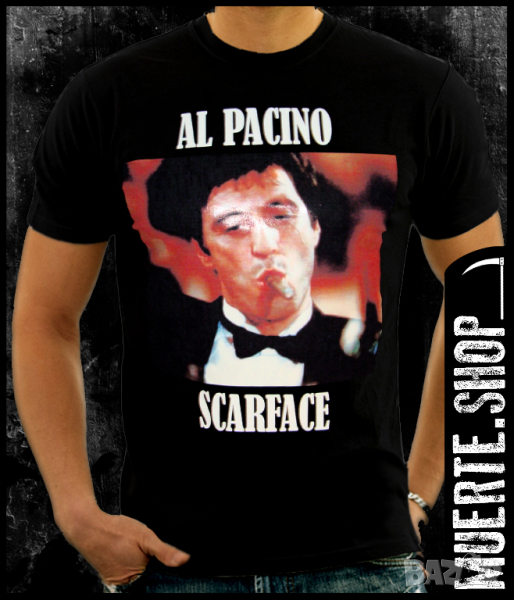 Тениска с щампа AL PACINO SCAREFACE, снимка 1