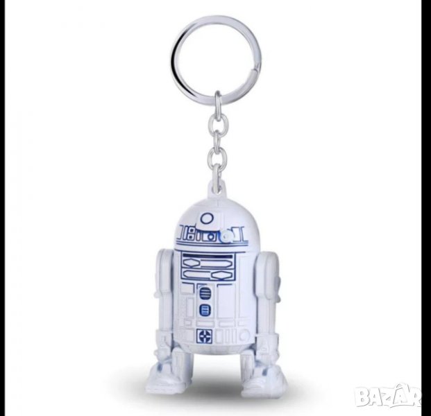 ✨ 🚀 Супер детайлен R2-D2 3d фигурка + ключодържател с двтайлност от всички страни, снимка 1