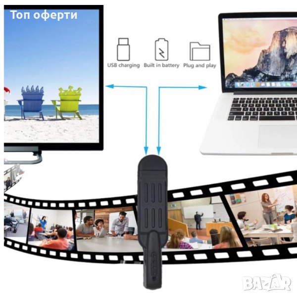 Секретна шпионска мини камера T189 Full HD 1080P, снимка 1