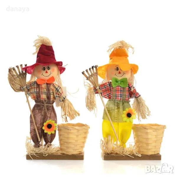 5821 Великденска украса Човече с кошничка за първото боядисано яйце, 30 см, снимка 1