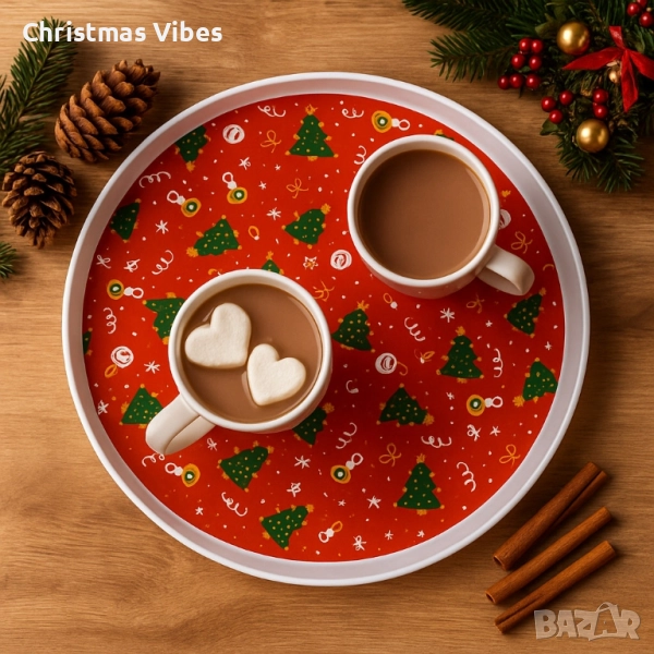 Практична Коледна табла с елхички, снимка 1