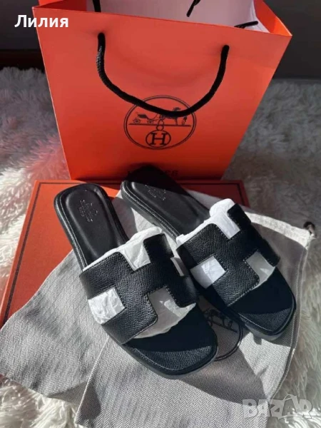 Hermès луксозни дамски чехли , снимка 1