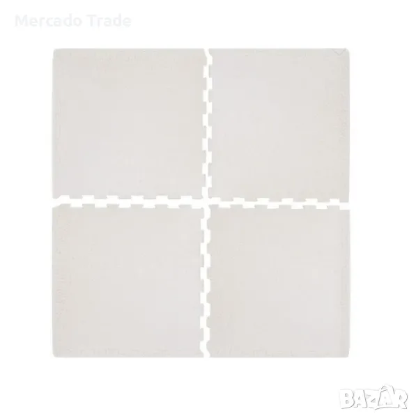 Декоративни подложки - килим за под, Тип Пъзел, Бял, снимка 1