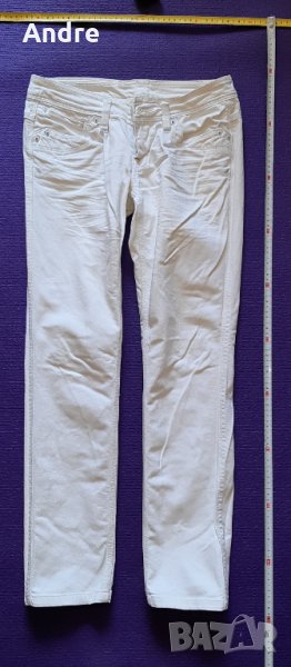 Панталон - бял, прав, снимка 1