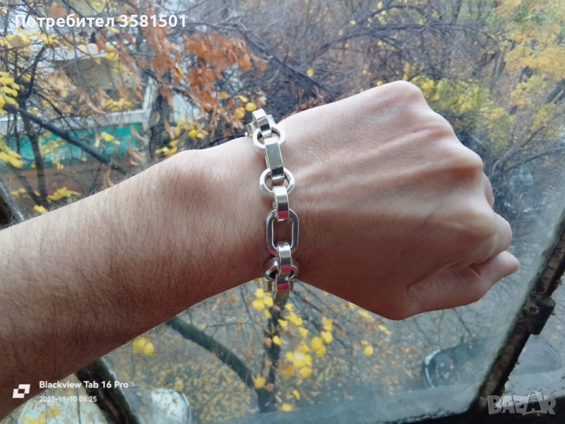 Сребърна Гривна-49грама.🇧🇬, снимка 1