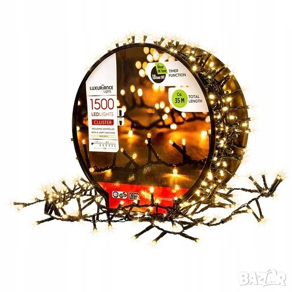 Коледни светлини Luxuriance Lights 1500 LED лампи | 35 м, снимка 1