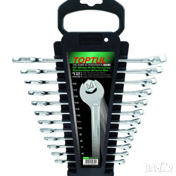 TOPTUL звездогаечни ключове 12 части, снимка 1