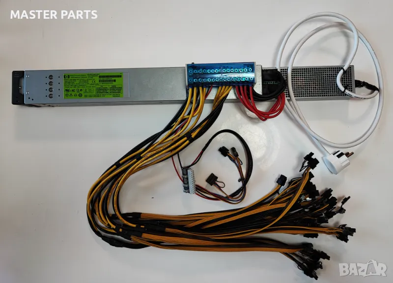 Професионално ОКАБЕЛЕНО Майнинг сървърно Захранване HP 2400/2450W, снимка 1