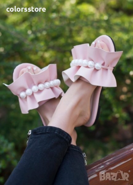 Равни чехли - розови - 9393, снимка 1