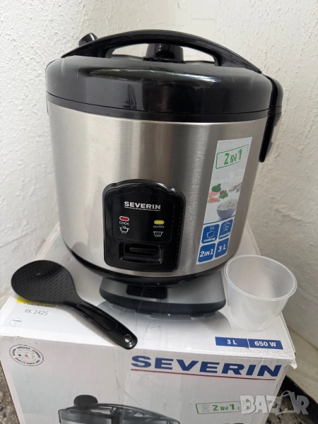 Уред за Готвене на Ориз и Пара Severin RK2425 650W, 3 л, Оризовар/Оризоварка!, снимка 1