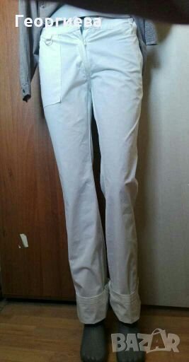 Бял НОВ памучен панталон🍀👖S р-р🍀👖арт.558, снимка 1