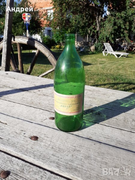 Старо шише,бутилка от Бръснарски одеколон Идеал на Арома, снимка 1