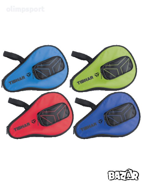 калъф за тенис на маса Tibhar Round Cover "T" with ball compartiment нов цял цип за лесно поставяне , снимка 1