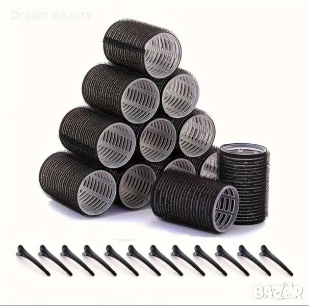 Самозалепващи ролки за къдрене на коса, снимка 1