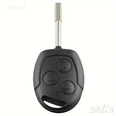 Калъф за ключ FORD с 3 бутона и острие за Mondeo, Fiesta, Focus, Transit, Connect KA и др​​, снимка 2 - Аксесоари и консумативи - 48688215