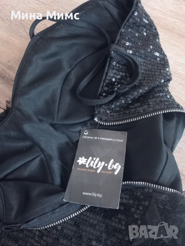 Черна официална рокля , снимка 4 - Рокли - 52590008