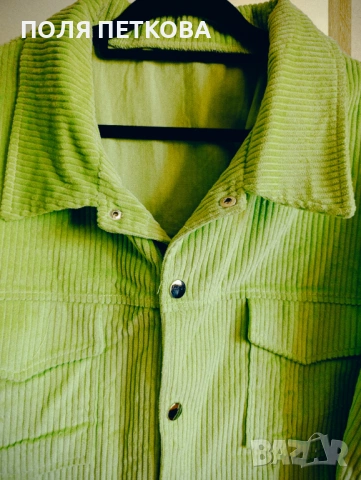 Зелено връхно, снимка 3 - Якета - 54103821