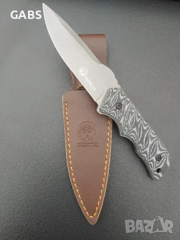 Нож с кожена кания BOKER TSMOV Baumwerk SOLINGEN, снимка 5 - Ножове - 49507558