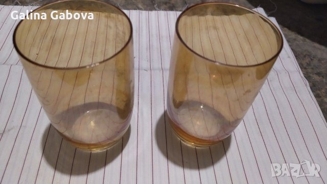 Цветни стъклени чаши, снимка 1