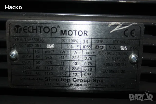 Аспирация тип охлюв , вентилатор 11 кВ 975 оборота, снимка 6 - Други машини и части - 50412776