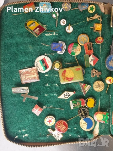 голяма стара колекция от значки с акцент СПОРТ, снимка 3 - Колекции - 54025384