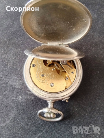 Швейцарски джобен часовник 1925г. - Класика в жанра - ПРОМОЦИЯ, снимка 8 - Джобни - 49241450