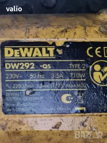Електрически ударен гайковерт DEWALT DW 292, снимка 3 - Други инструменти - 47963500