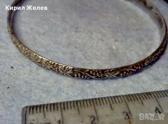 РАЗКОШНА СТАРИННА ФЛОРАЛНО ОРНАМЕНТИРАНА АР НУВО СРЕБЪРНА ГРИВНА СРЕБРО ВИСОКА ПРОБА 48408, снимка 8 - Антикварни и старинни предмети - 48493550