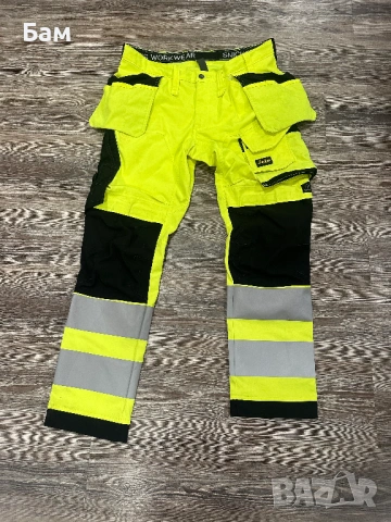 Мъжки!Snickers 6243 Hi-Vis With Holster Pockets размер 54/ХЛ, снимка 2 - Панталони - 54018839