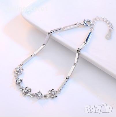 Сребърна гривна - Букет 925 печат сребро GR113, снимка 2 - Гривни - 29971401