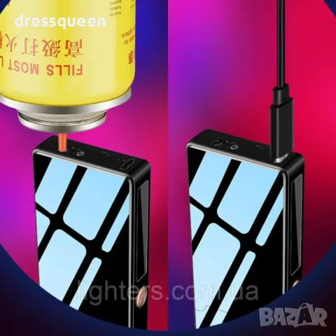 TH-792 Електрическа импулсна запалка USB + турбо в подаръчна кутия, снимка 3 - Други стоки за дома - 48878819