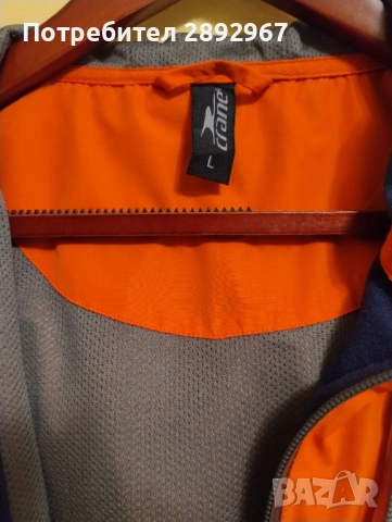 Червено яке Crane размер L, снимка 6 - Якета - 51838934