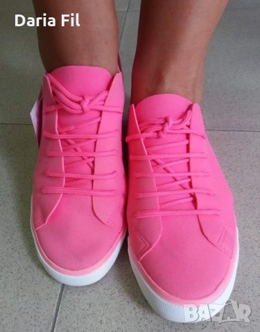 Спортни обувки в неонов/електриков розов цвят, снимка 1 - Кецове - 29349676