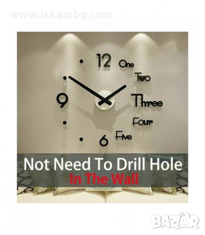 СТИКЕР СТЕНЕН ЧАСОВНИК - код 4246, снимка 8 - Стенни часовници - 33966231