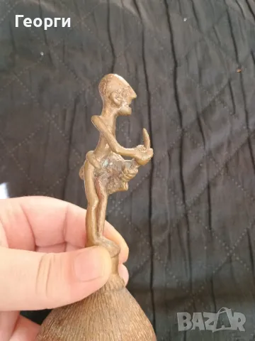 Красива бронзова камбана, снимка 6 - Антикварни и старинни предмети - 50098550