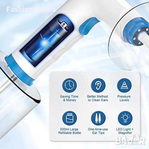 Нов Комплект за премахване ушна кал Електрически уред почистване уши, снимка 5 - Други - 40246258