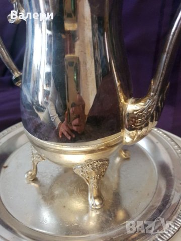 Сервиз За Кафе и Мляко 100 Посребрен Антика, снимка 4 - Антикварни и старинни предмети - 40746802