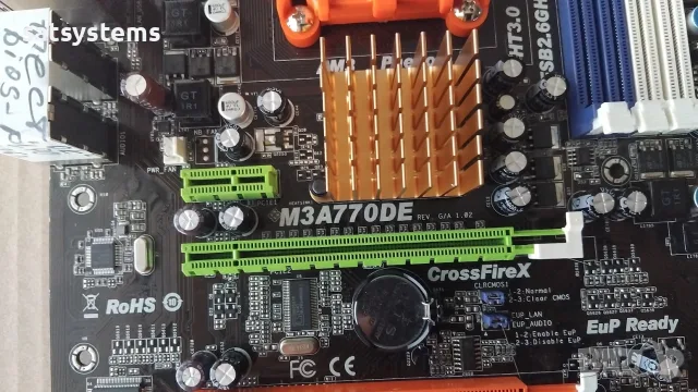 Дънна платка ASRock M3A770DE Socket AM3, снимка 3 - Дънни платки - 56169185