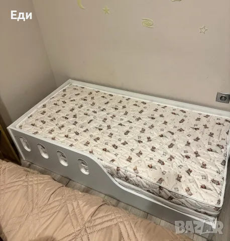 Детско легло Монтесиори 140x70 см. бяло, снимка 3 - Бебешки легла и матраци - 55873236