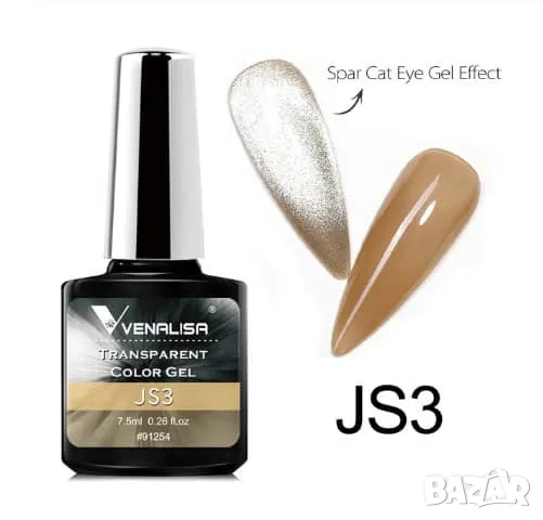  Venalisa Transparent Color Gel / полупрозрачен гел лак , снимка 5 - Продукти за маникюр - 29457344