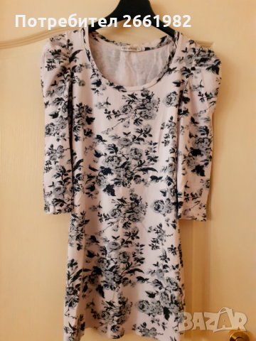 Красива блуза на рози, снимка 1 - Блузи с дълъг ръкав и пуловери - 32027006