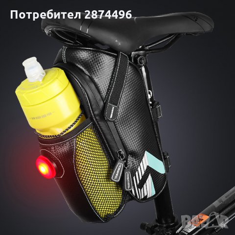 2148 Чантичка за под седалката на колело със заден стоп, снимка 5 - Части за велосипеди - 30911481