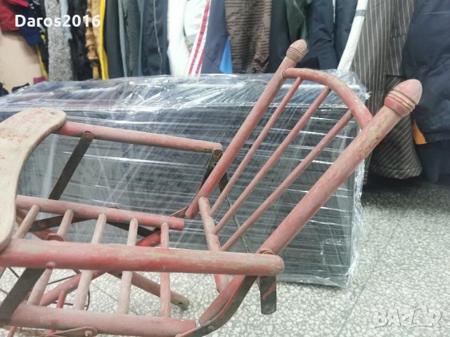 Много стара детска дървена количка, снимка 7 - Други ценни предмети - 31354894