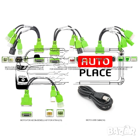 JDiag M300 Pro Професионална мотоциклетна диагностика ABS, ECU, Live, снимка 7 - Аксесоари и консумативи - 53972440