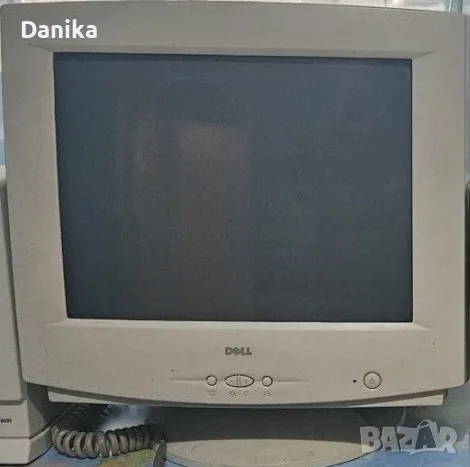 Работещ монитор за ретро компютърна конфигурация Dell 828FI – 15" CRT 