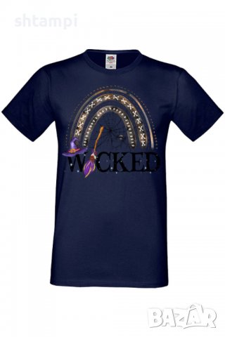 Мъжка тениска Wicked Witch,Halloween,Хелоуин,Празник,Забавление,Изненада,Обичаи,, снимка 5 - Тениски - 38137710