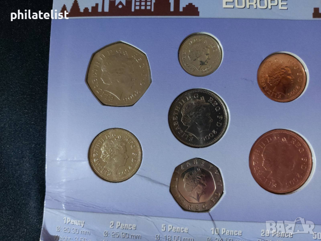 Комплектен сет - Великобритания 2005-2006 , 7 монети , снимка 2 - Нумизматика и бонистика - 44536171