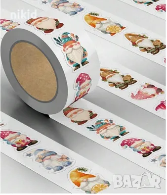 100 бр Гном джудже самозалепващи лепенки стикери за ръчна изработка за подарък