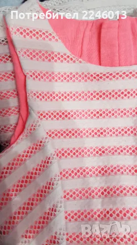 Рокличка в бяло и розово-6-7год., снимка 2 - Детски рокли и поли - 48338005