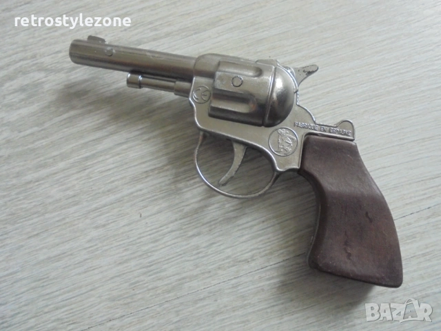 № 8481 Стара метална капсова играчка – малък револвер, снимка 5 - Други ценни предмети - 53224364
